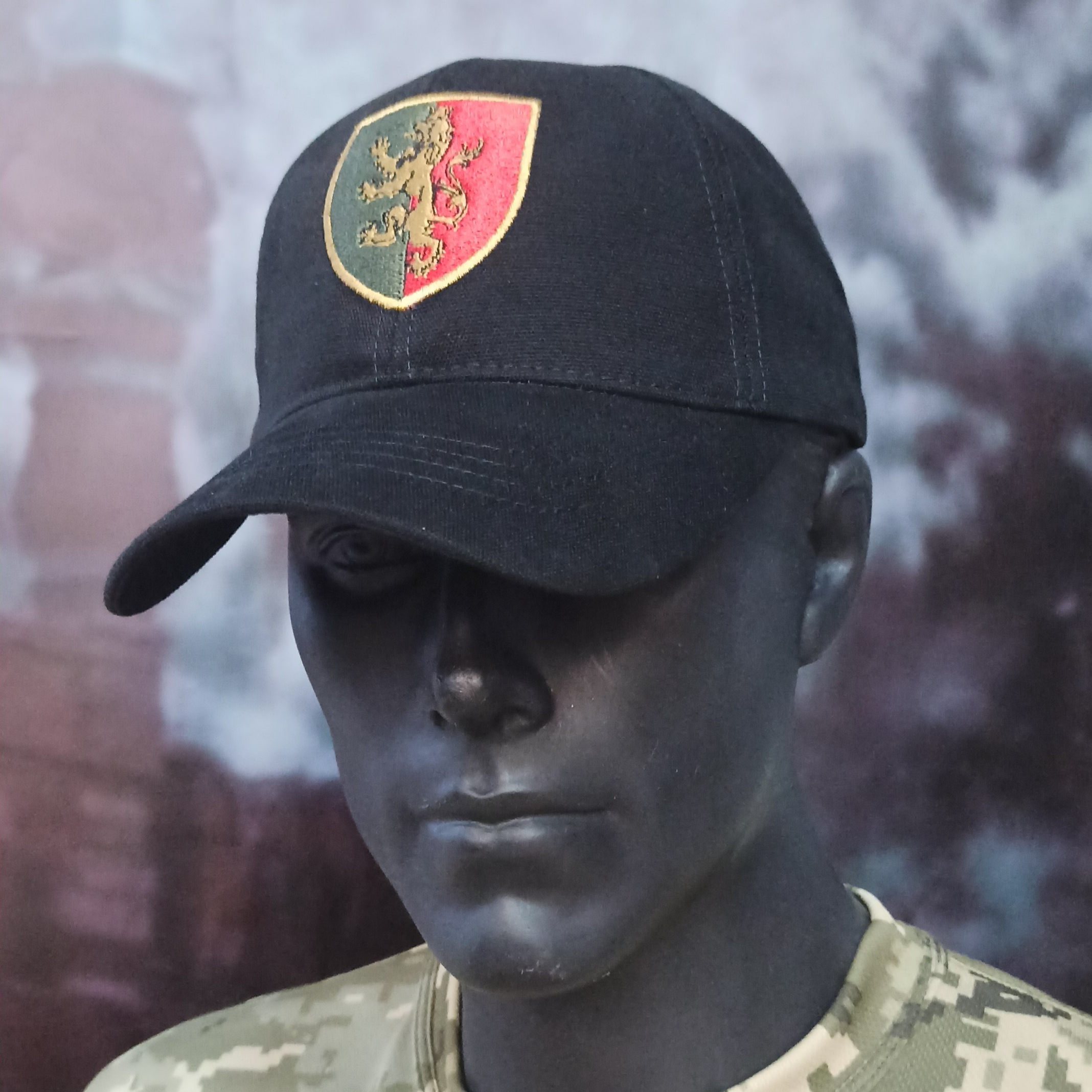 Бейсболка з вишивкою Бейсболка 24 ОМБр чорна Збройних Сил України